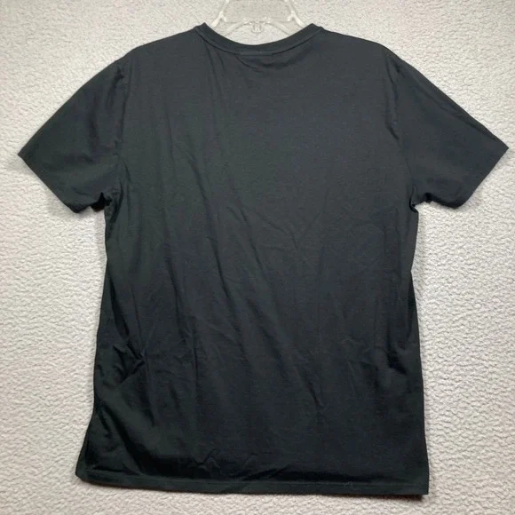 Lacoste V-Neck T-Shirt Womens Large Black 100% Pima Cotton Regular Fit Classic - Picture 8 of 9